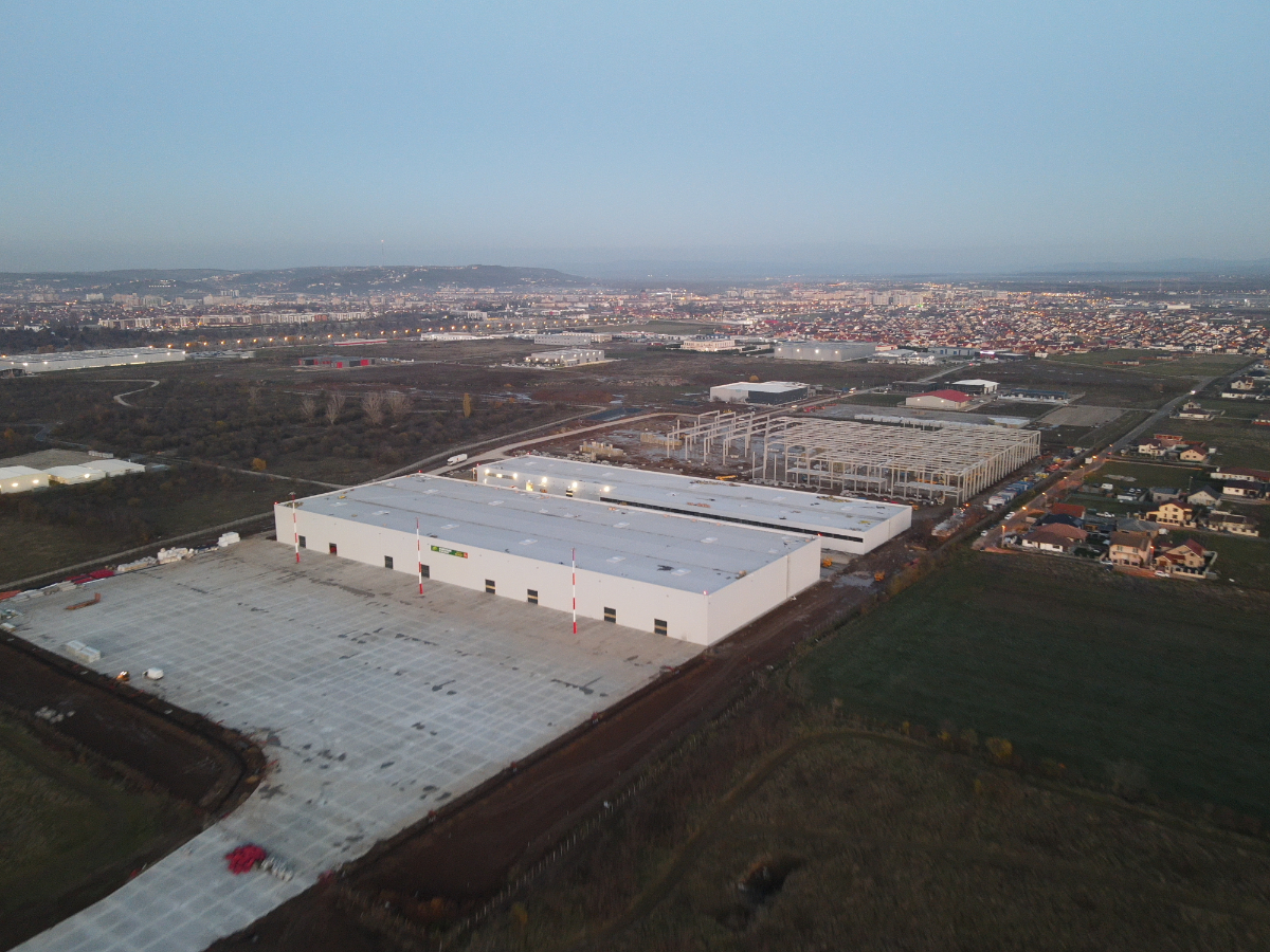 Imagine aeriană de ansamblu a unei suprafețe